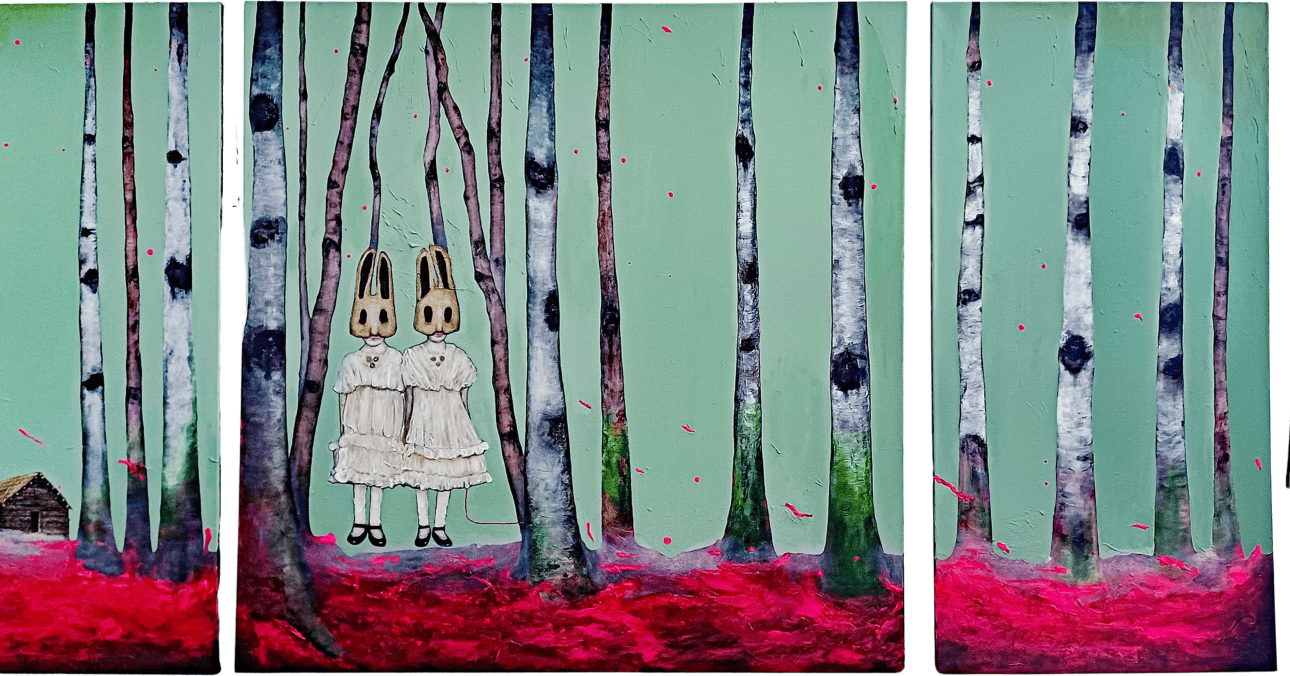 Marie Louise Elshout presents the 4.5-metre-wide Hunters at Dawn at BIG ART Rotterdam in the Codrico factory from 11 to 13 September 2026.